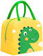 Schulische Isothermische Lunch-Hülle Gelb Dinosaurier 20 x 11 x 22cm