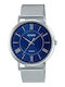 Casio Colecția Ceasuri Bărbați 40mm Cu Baterie Și Brățară Din Metal Albastră