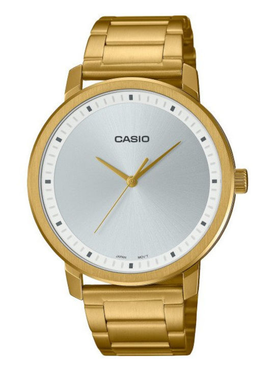 Casio Colecție Ceas Bărbați 41mm Baterie cu Brățară Argintie din Oțel Inoxidabil
