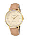 Casio Collection Women's Watch with Beige Metal Bracelet