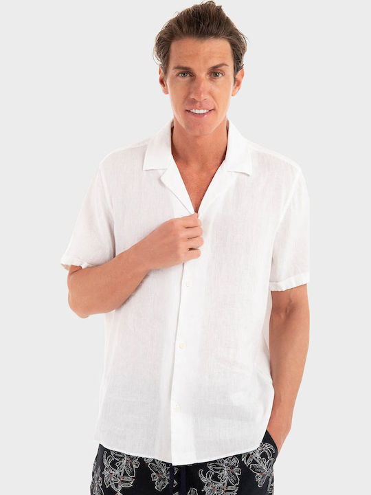 Drykorn Leinen Hemd White