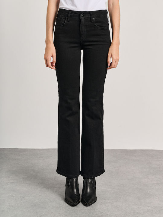 Beatrice Damenjeans Schlaghose in Bootcut-Passform Schwarz