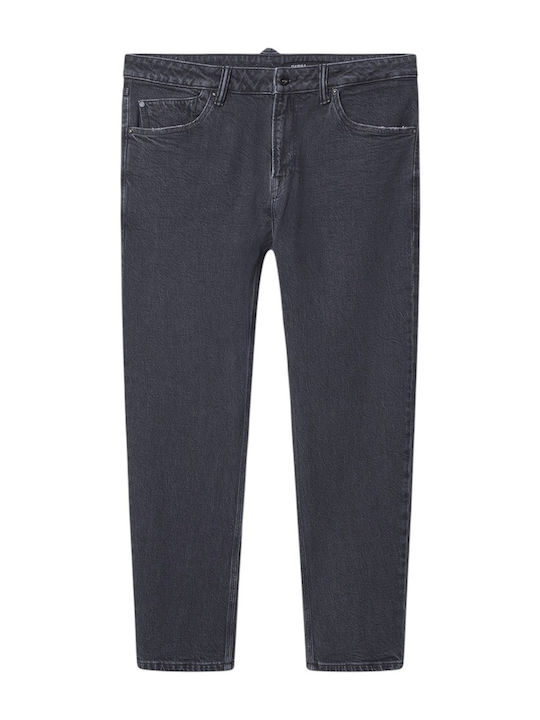 Men's Jeans Pants With Loose Tapered Fit Black