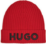 Hugo Beanie Beanie Knitted in Red color