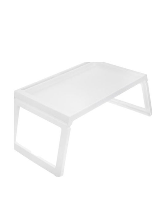Kunststoff Rechteckig Betttablett in Weiß Farbe 54x35x27cm N291-M902 1Stück