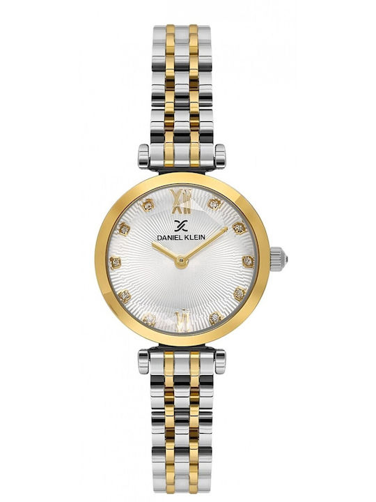 Daniel Klein Men's Watch Battery with Silver Metal Bracelet