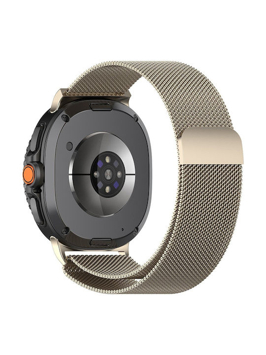 Techsuit Strap Stainless Steel Beige (Samsung Galaxy Watch8, Watch8 Classic)