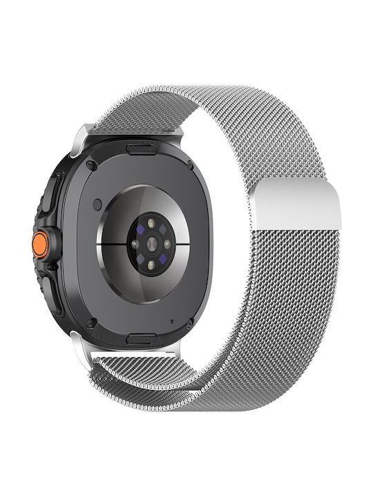 Techsuit Λουράκι Ανοξείδωτο Ατσάλι Ασημί (Samsung Galaxy Watch8, Watch8 Classic)