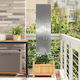 vidaXL Garden Decoration Made of Stainless Steel 32x1.7x140cm 876235