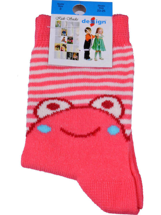 Design Socks Παιδικές Κάλτσες Κοραλί