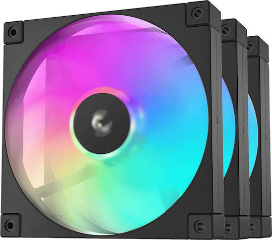 Deepcool Fd14 Вентилатор За Кутия 140мм (1650 Оборота / 82.53 CFM) С ARGB Осветление И Свързване 3-Pin / 4-Изводна ШИМ 3 Бр