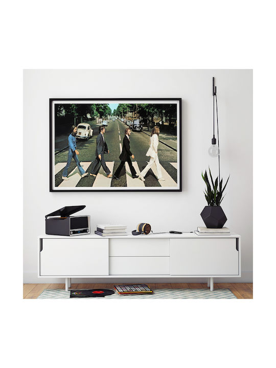 Music Poster Beatles Ms153 21cm X 30cm White Frame Pvc