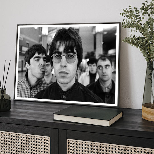Music Poster Oasis Ms150 21cm X 30cm Frame Natural Wood Beige