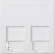 Simon Connect Plate 2x Rj Covers Pure White 50000089-030