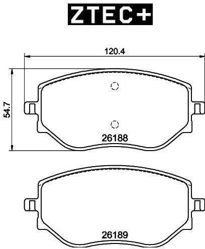 Δισκοφρενα Ztec+ Ren.cliov 1.0tce 1.5dci 19> Εμ.bp261880