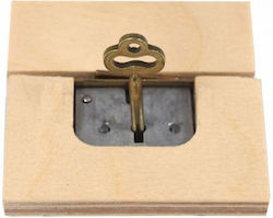 Σετ Κλειδαριά Χωνευτή Πλαίσιο 40x22x7mm Αντικέ Χρυσό