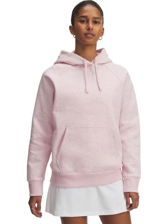 Under Armour Rival Damen Sweatshirt Kapuzen Pink
