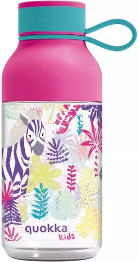 Quokka Kids Water Bottle Plastic Quokka Ice Kids Zebras 430ml