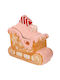Iliadis Christmas Cookie Jar Ceramic Pink L25xW23xD13cm.