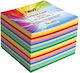 Colorful Sticky Cube 500 Sheets 7.5x7cm 12 Pieces