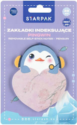 Penguin Sticky Memo Pads 10x7cm 25 Pieces