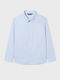 Kids One Color Shirt Long Sleeve Light Blue