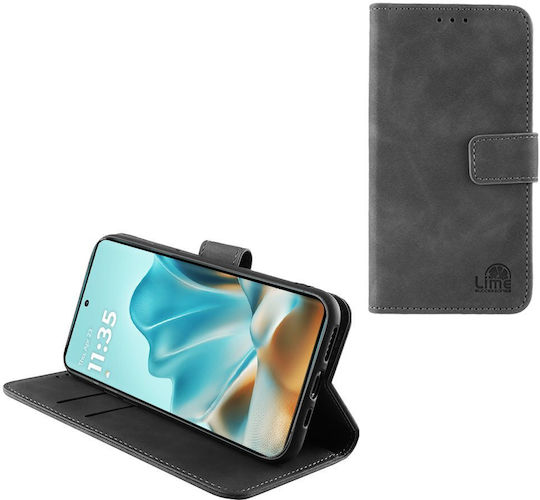 Lime Buchen Sie Synthetisches Leder / Silikon Gray (Motorola Edge 60 Fusion)