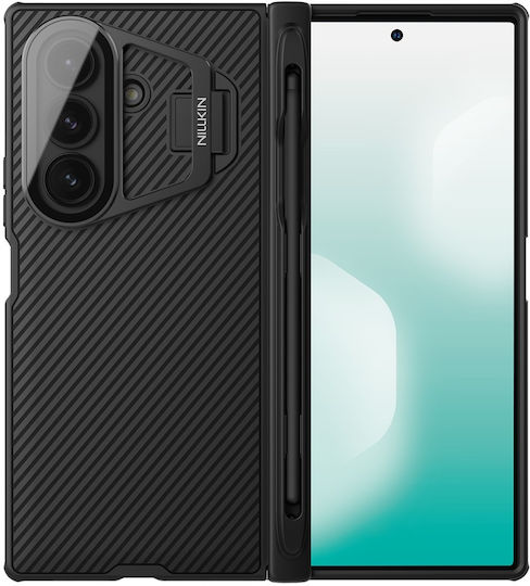 Nillkin Camshield Prop Magnetic Pen Back Cover Plastic / Silicone Black (Galaxy Z Fold7)