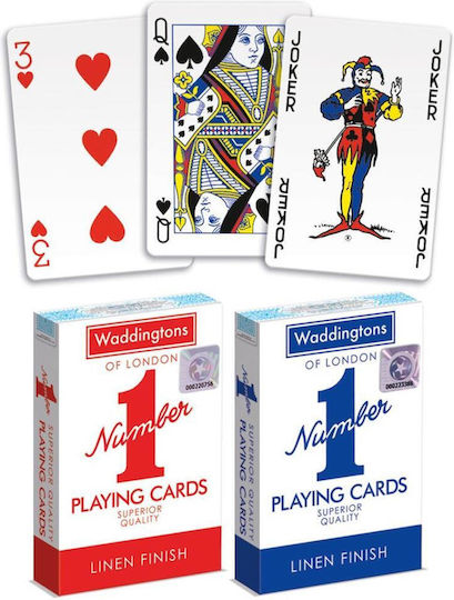 Winning Moves No.1 Τράπουλα 1τμχ για Poker Κόκκινη