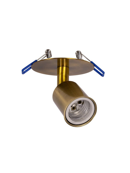 GloboStar Sara Metallic Frame for Spot E27 Gold...