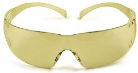 Safety Glasses Yellow 3M SF203U Full Fit & Safety Amber Anti-scratch & Anti-fog