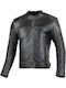 Seca Aviator II Ανδρικό Μπουφάν Μηχανής Δερμάτινο 4 Εποχών Μαύρο