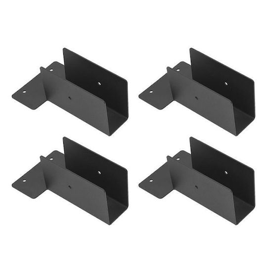 Basis für Gartenpergola aus Metall 18x16cm 4Stück