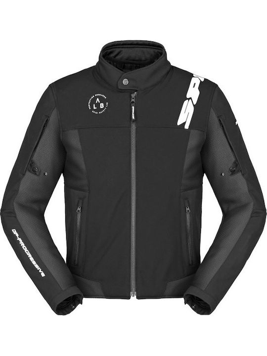 Spidi Corsa Tex Bărbătesc Geacă de motocicletă Softshell 4 Sezoane Negru