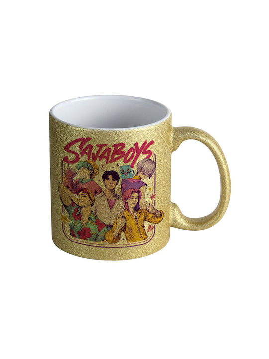 Koupakoupa Huntrix Saja Boys Mug Ceramic Gold 3...