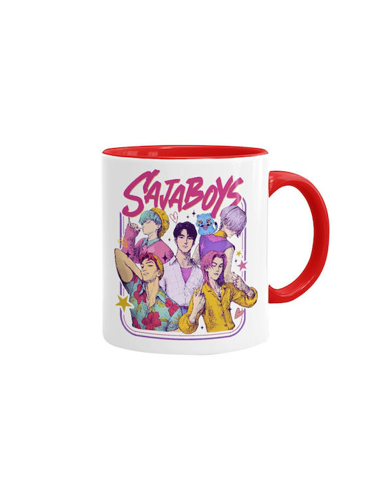 Koupakoupa Huntrix Saja Boys Mug Ceramic Red 330ml