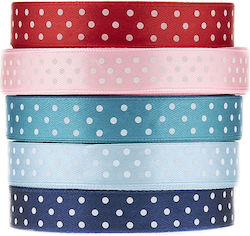 Satin Bänder Polka Dot 15mm 40813-10 Rot