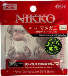 Σιλικονούχα Nikko Super Little Crab 2.5cm 4τμχ Αρωματισμένα Καβουράκια Uv Red Glow Flake