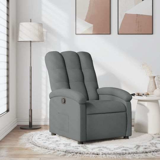 Fotoliu Relax cu Puf Gri închis 70x93x101cm