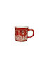 Kaemingk Weihnachtliche Becher Porzellan Rot Weihnachtlich Becher Porzellan Rot L8.6xB9.4xD8.6cm.