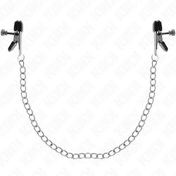 Kink Nipple Clamps in Silver Color