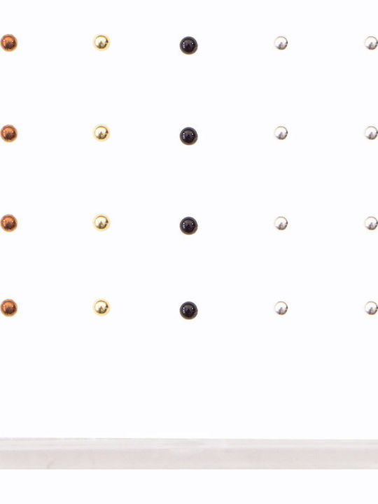 Ro-Ro Accessories Обеца за Нос от Сребро Черна