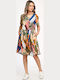 Rochie De Vară Pentru Femei Midi Tropical V343