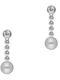 Kiriakos Gofas Silver Earrings with Moissanite