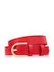 Leder Damen Gürtel Rot
