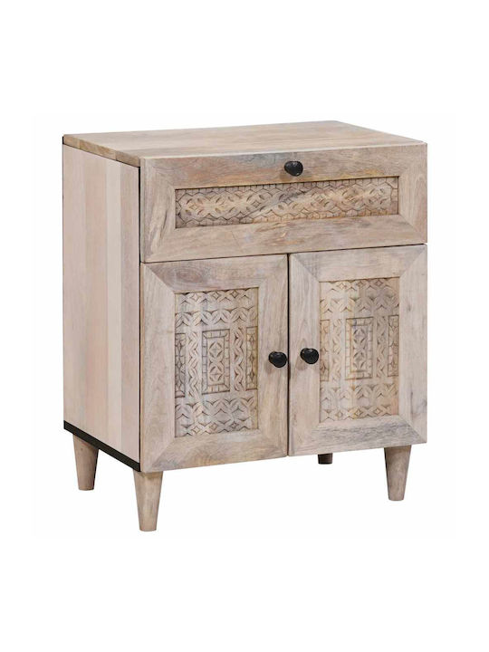 Κομοδίνο από Μασίφ Ξύλο Μάνγκο 50x33x60cm