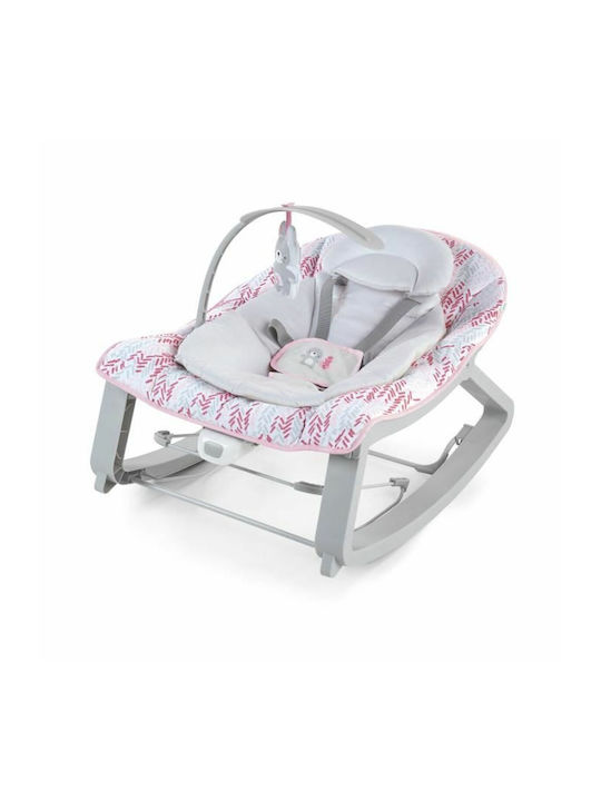 Ingenuity Elektrisch Baby Relax Schaukel mit Vibration Rosa für Kind bis 18kg