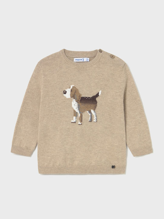 Mayoral Kids' Sweater Long Sleeve Intense Beige