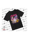 Kinderoberteile T-Shirt Schwarz Huntrix Saja KP_31153_tshirt-kid-schwarz