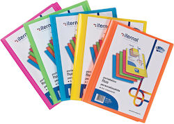Plastidea Display Book Cover 20 Pockets A4 Fluo Assorted